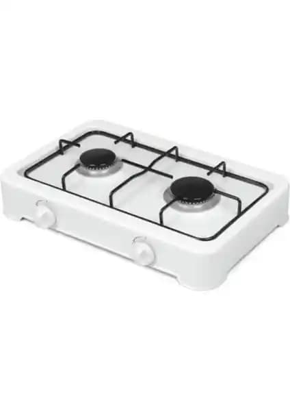 Favio 2 Gözlü Beyaz Set Üstü Ocak Modern Mutfaklar İçin Uygun ve Şık Tasarım