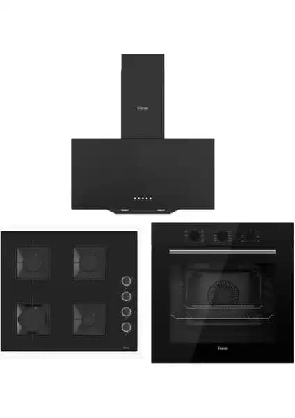Ferre Siyah Set ile Modern ve Şık Mutfak Tasarımları İçin Uyumlu Çözümler