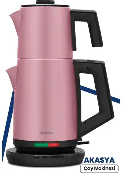 Goldmaster Akasya Sedef Pembe XL Çay Makinesi ve Su Isıtıcısı Geniş Kapasite ve Güvenlik Özellikleriyle