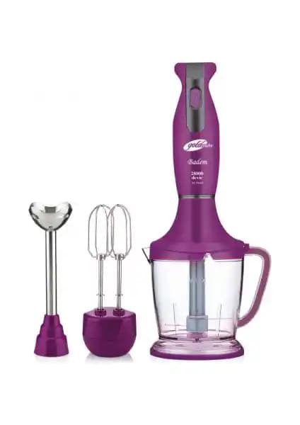 Goldmaster GM-7234M Badem Mor 500 W Blender Seti: Yüksek Performanslı ve Ergonomik Tasarım