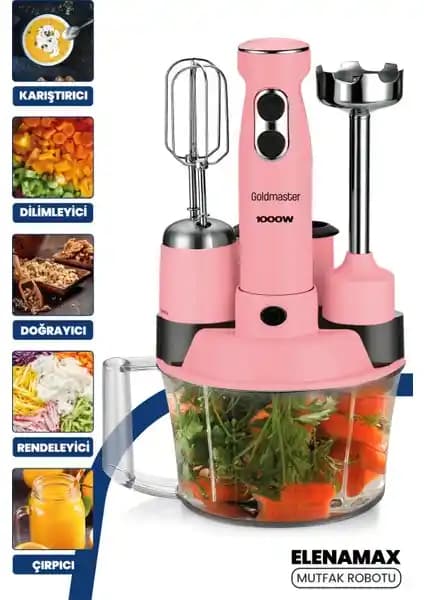 Goldmaster GM-7239 1000W Çok Fonksiyonlu Mutfak Robotu Performans ve Tasarım Özellikleri