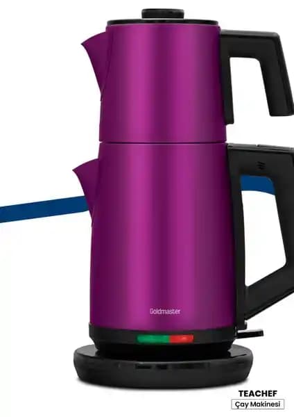 Goldmaster IN-6302V Mor Çay Makinesi ve Su Isıtıcısı Yüksek Performanslı Tasarım