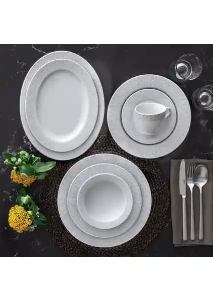 Güral Porselen 84 Parça Tolstoy Yemek Takımı Şıklık ve Dayanıklılık Bir Arada