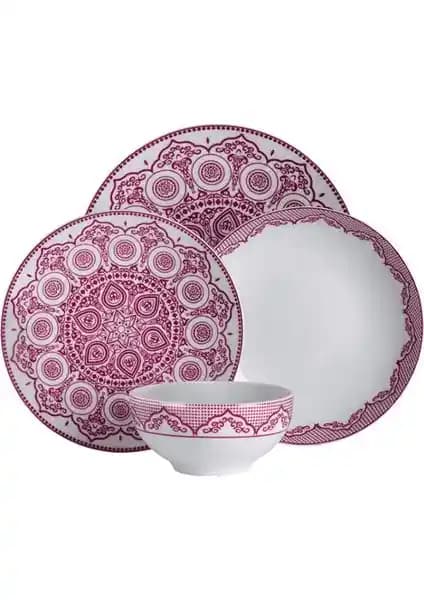 Güral Porselen Atina 24 Parça Yemek Takımı Şık ve Dayanıklı Porselen Seti