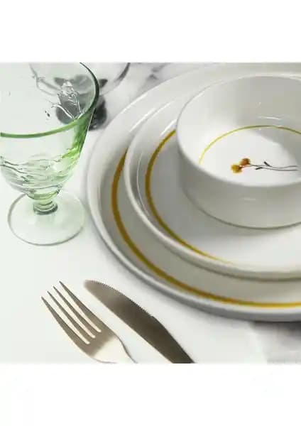 Güral Porselen İris 18 Parça Yemek ve Sunum Seti: Şıklık ve Dayanıklılık Bir Arada