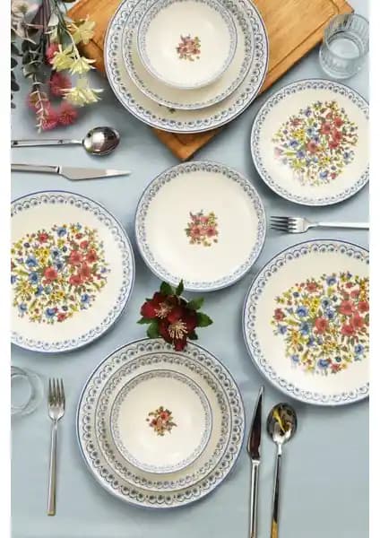 Güral Porselen Manolya 24 Parça 6 Kişilik Şık ve Dayanıklı Yemek Takımı Tanıtımı