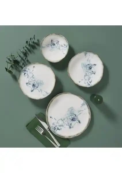 Güral Porselen Roden 24 Parça 6 Kişilik Modern ve Şık Yemek Takımı