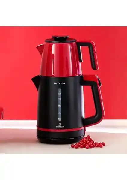 Karaca Berry Tea XL 2in1 Çay Makinesi ve Kettle – Yüksek Kapasiteli ve Dayanıklı Tasarım