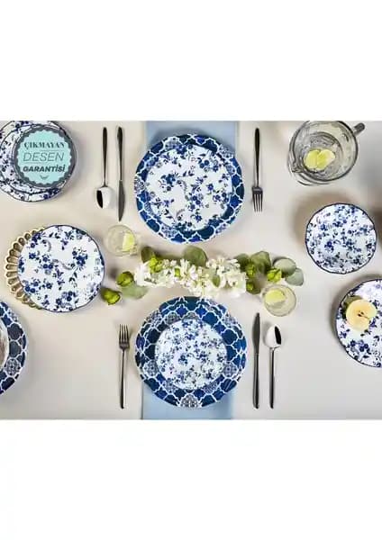Karaca Deep Blue 24 Parça Yemek Takımı: Şıklık ve Dayanıklılığın Buluşması