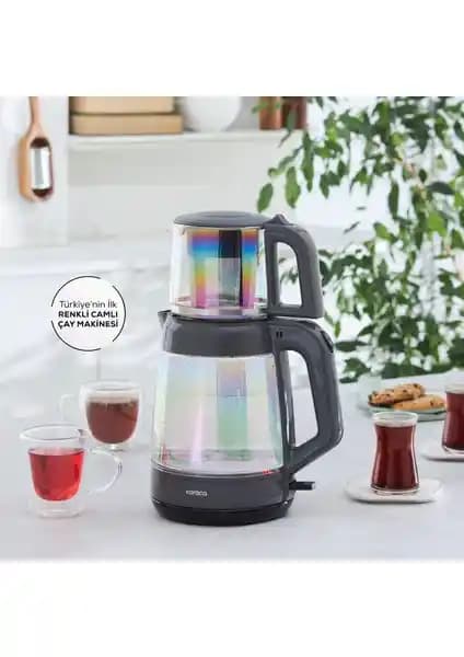 Karaca Glass Tea XL 35 Bardak Renkli Camlı Çay Makinesi Opal Özellikleri ve Kullanım Avantajları