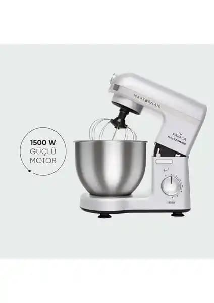 Karaca Mastermaid Chef Stand Mikser White: Güçlü Motor ve Çok Yönlü Kullanım Özellikleri