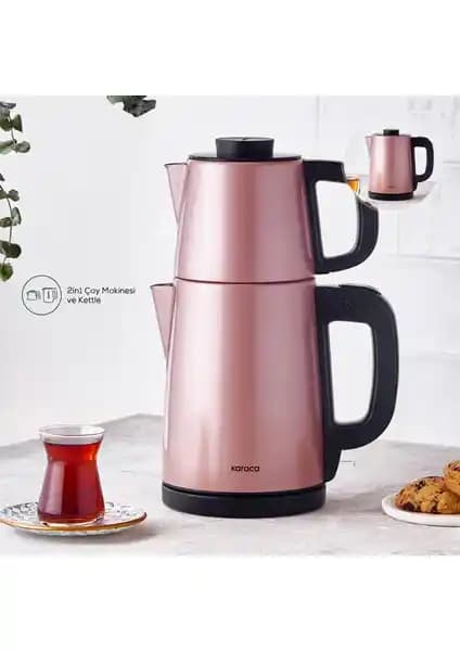 Karaca Tea Break Rosegold Inox Çelik Su Isıtıcı ve Çay Makinesi Özellikleri ve Kullanım Avantajları