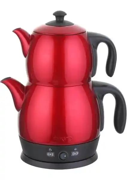 King P-315 R Çaymatik: Termostatlı ve Paslanmaz Çelik Tasarımlı Güçlü Çay Makinesi Özellikleri