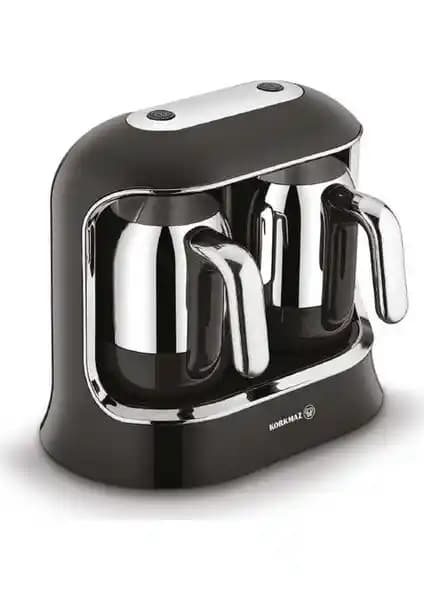 Korkmaz Kahvekolik Twin SiyahKrom Otomatik Kahve Makinesi: Modern Tasarım ve Üstün Performans