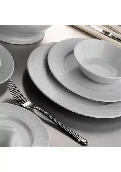 Kütahya Porselen Açelya 53 Parça Yemek Takımı Günlük ve Özel Kullanım İçin