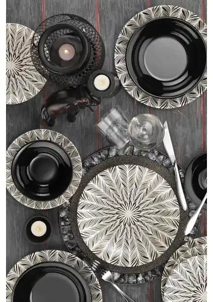 Kütahya Porselen Nanoceram 24 Parça 6 Kişilik Yemek Takımı Şık ve Dayanıklı Tasarım