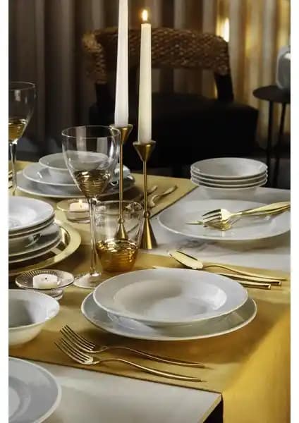 Kütahya Porselen Zümrüt 18 Parça 6 Kişilik Yemek Seti Modern ve Şık Tasarımıyla Öne Çıkar