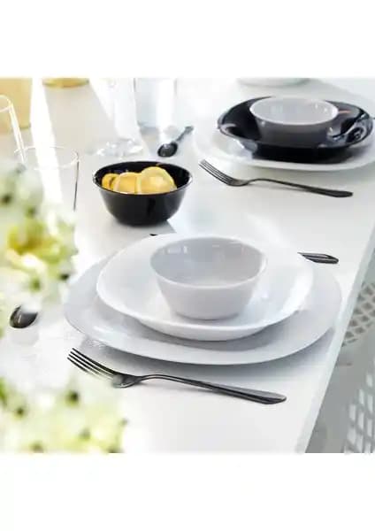 Luminarc Carine Blanc 24 Parça Yemek Takımı Modern Tasarım ve Dayanıklılık Özellikleri