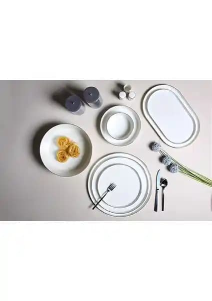 Porland Chopin Platin 60 Parça 12 Kişilik Modern Porselen Yemek Takımı Özellikleri