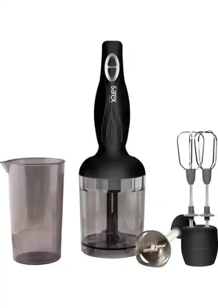 Sarex SR2110 Elite Siyah Mix Blender Seti Güçlü ve Çok Fonksiyonlu Mutfak Aleti
