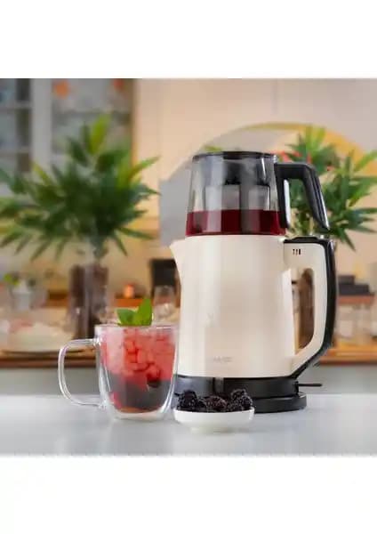 Schafer Optimal Plus Krem Elektrikli Çay Makinesi: Şık ve Fonksiyonel Demleme Çözümü