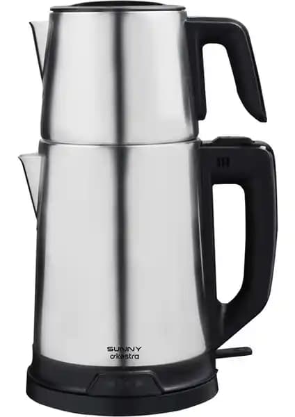 Sunny Orkestra Elektrikli Çay Makinesi İnox: Şık Tasarım ve Çok Fonksiyonlu Kullanım Özellikleri