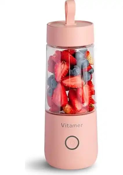 SZYKD USB Mini Smoothie Blender Pembe Renkli Taşınabilir ve Pratik Kullanım İçin Uygun
