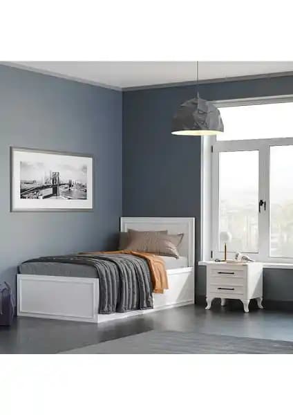 Adore Mobilya Country Bazalı Tek Kişilik Karyola: Modern Tasarım ve Fonksiyonellik