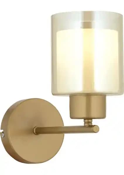 Apliqa Lima Eskitme Bal Çift Cam Duvar Lambası Modern ve Vintage Tarzlarda Şık Aydınlatma Seçeneği