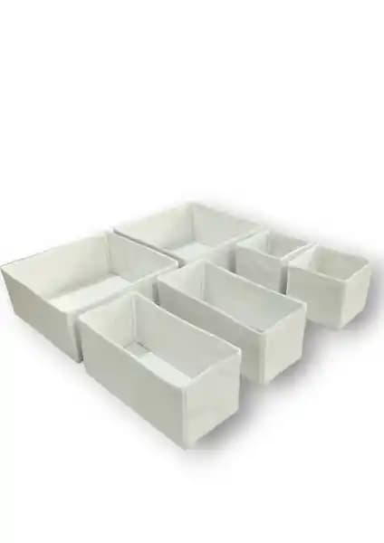 Balkan Room 6'lı Beyaz Çekmece İçi Düzenleyici Seti ile Eşyalarınızı Düzenleyin