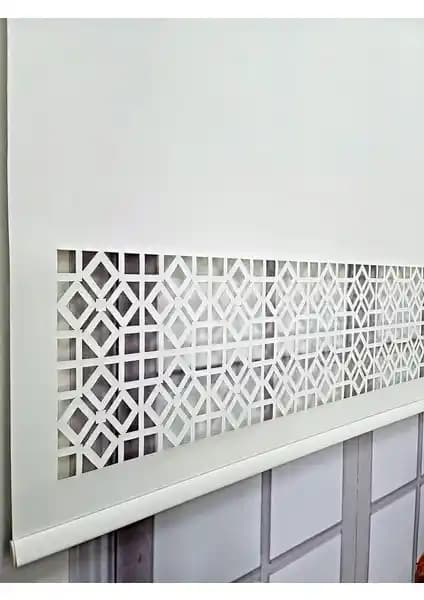 BBB Stor Perde Desenli Laser Kesim Kalın Kumaşlı ML104 Modern Ev Dekorasyonu İçin