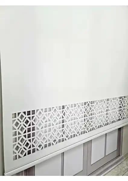 BBB Stor Perde Desenli Lazer Kesim Kalın Kumaşlı Ev Dekorasyonunda Şıklık ve Fonksiyonellik