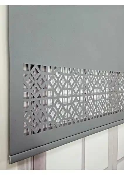 BBB Stor Perde Desenli Lazer Kesim Kalın Kumaşlı Modern Ev Dekorasyon Çözümü