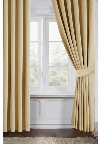 Belle Cose Blackout Karartma Açık Bej Fon Perde Modern ve İşlevsel Tasarım Özellikleri