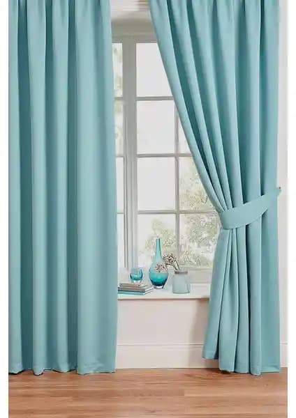 Belle Cose Blackout Karartma Aqua Mavi Fon Perde Modern ve Fonksiyonel Tasarım Özellikleriyle Öne Çıkar