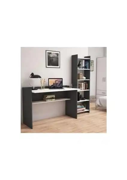 Bimossa Mahpeyker Kitaplık ve Çalışma Masası: Fonksiyonel ve Estetik Ofis Mobilyaları