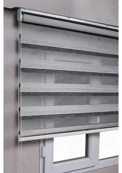 Bizden Perde Brillant Premium Çift Renk Siyah Gri Zebra Stor Perdeler Özellikleri ve Kullanım Rehberi