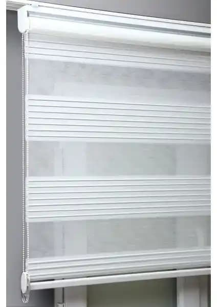 Bizden Perde Pliseli Beyaz Stor Perde - Modern ve Dayanıklı İç Mekân Dekorasyonu