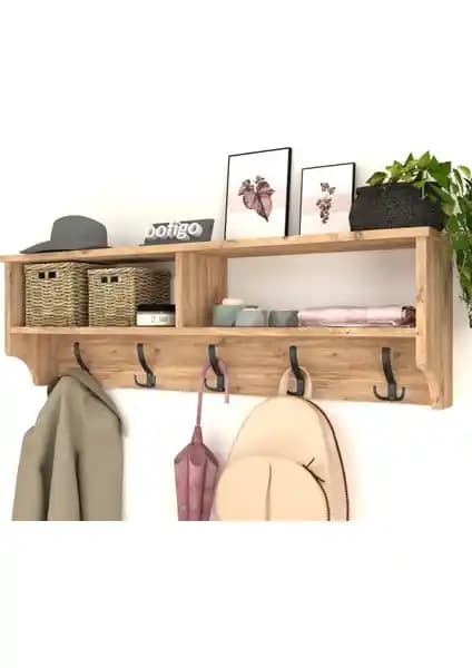 Bofigo Portmanto Duvar Askılığı Modern ve Dayanıklı Çözüm 120 cm genişlikte