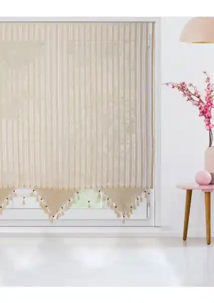 Buldan İşi Çizgili Tül Perde: Otantik ve Estetik Tasarım ile İç Mekanlara Şıklık Katın