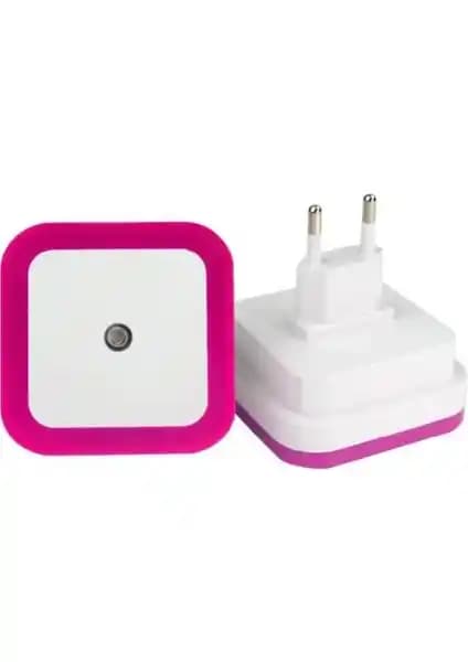 Cata 9500 Pembe Renk Mini LED Gece Lambası: Otomatik Sensörlü Şık ve Enerji Tasarruflu Çözüm