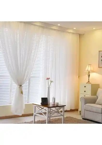 Çeyiz Market Düz Grek Etek Kurşunlu Tül Perde: Şıklık ve Fonksiyonellik Bir Arada