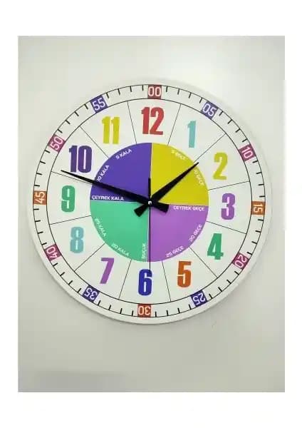 Çocuklar İçin Eğitici Ahşap Duvar Saati: Öğrenmeyi ve Dekorasyonu Bir Arada Sunar