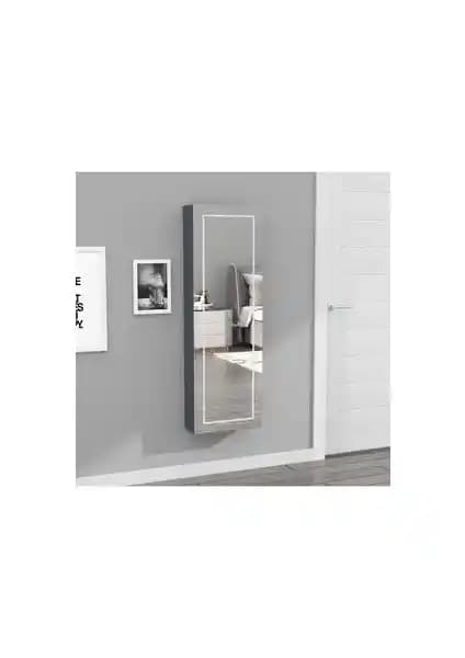 Decobox Paris LED Aydınlatmalı Boy Aynalı Takı Dolabı Modern ve Şık Tasarım