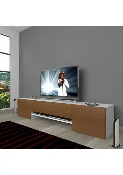 Decoraktiv 1e1 MDF 180 TV Ünitesi: Modern ve Dayanıklı Tasarım ile Dekorasyonunuza Şıklık Katın