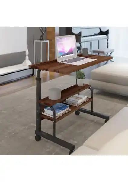 Dehalimited 80X40 Yükseklik Ayarlı Tekerlekli Çalışma Masası ve Sehpa