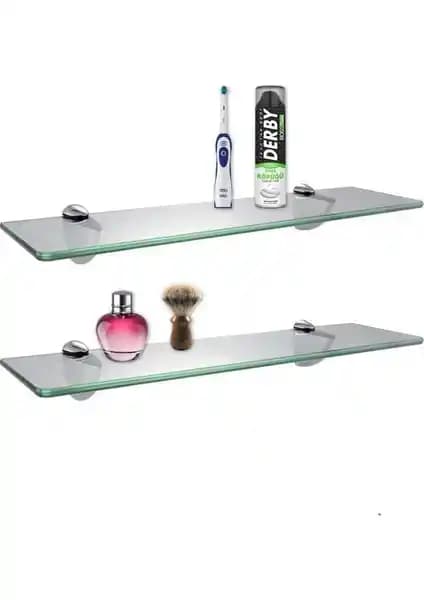 Depolife 2'li Cam Raf Seti Modern ve Şık Tasarımıyla Dekorasyonunuza Zarif Dokunuşlar Katar