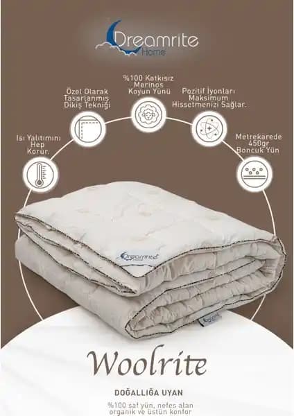 Doğal ve Sağlıklı Uyku İçin Dreamrite Home Woolrite Yün Yorgan Özellikleri ve Kullanım Avantajları