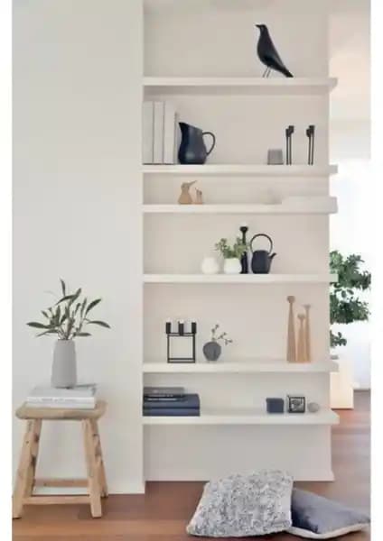 Ekta Mobilya 60x20 cm Uçan Raf: Modern ve Çok Amaçlı Duvar Dekorasyonu Çözümü