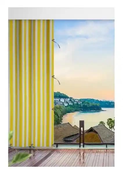 Elisa Home Elisya Balkon Perdesi Güneşlik ve Brandalar ile Modern ve Dayanıklı Dekorasyon